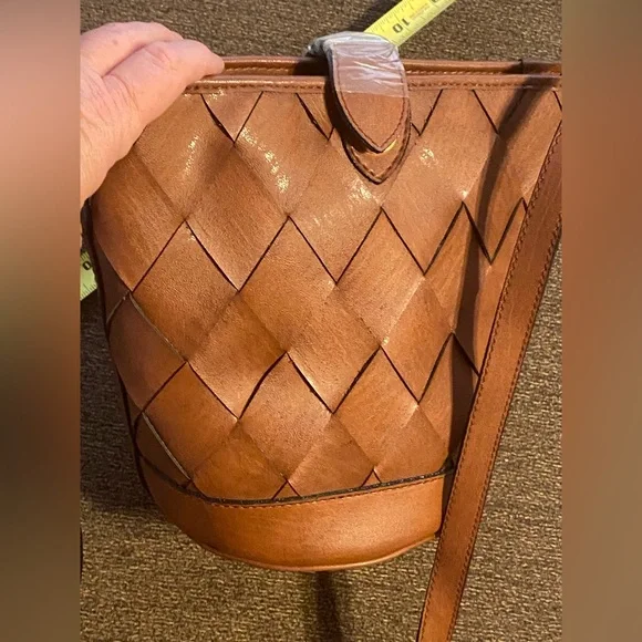 VNTG Etra Vegan Leather Woven purse bag chic boho hippy vibes - Picture 1 of 16